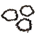 Rauchquarz Splitter Armband auf Stretchband ca. 5 - 10 mm, 19 - 20 cm lang