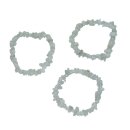 Labradorit weiß Splitter Armband A* Qualtität auf Stretchband ca. 5 - 10 mm, 19 - 20 cm lang