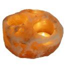 3er Salz Kristall Teelichthalter mit Bohrung für...