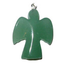 Aventurin Engel Anhänger schöner flacher Schutzengel Anhänger ca. 25 x 20 x 5 mm