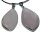 Rosenquarz Anhänger ca. 50 x 25 mm oval mit silberfarbiger Fassung 1 Stück